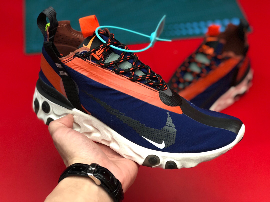 Nike REACT WR ISPA Blue Orange Black White Shoes - Click Image to Close